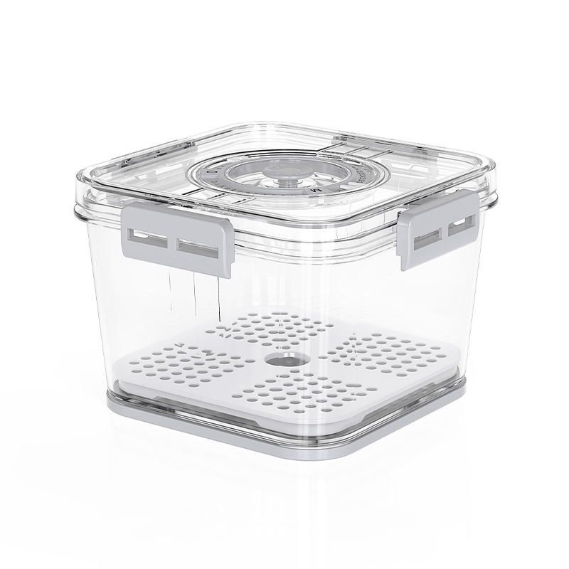 Orgwiser liten plast synlig stapelbar förvaringsbehållare